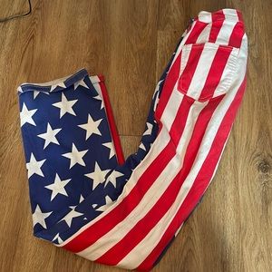 Red white and blue jeans